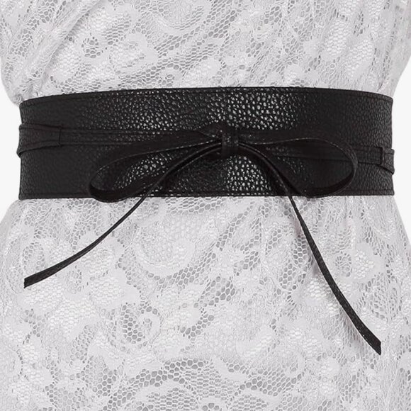 PU Leather Self Tie Wrap Belt main image 10